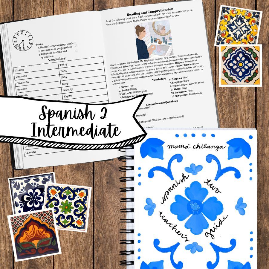 The Spanish 2 curriculum: Teacher's Guide and workbook