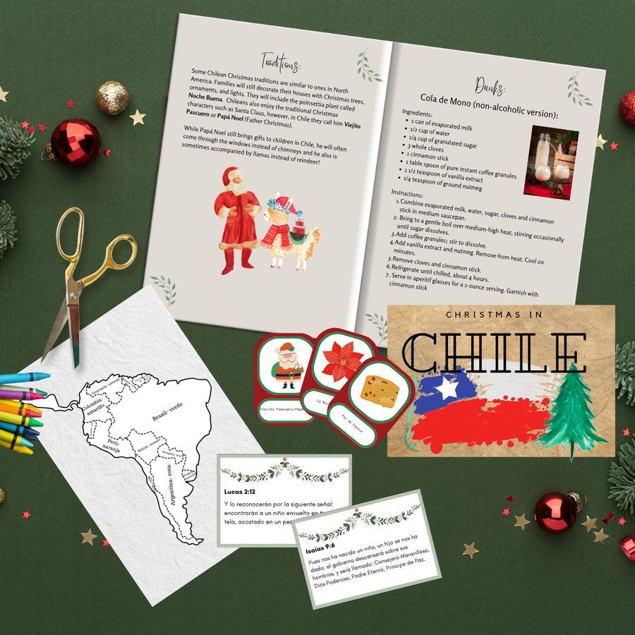 Christmas in Chile unit study product photo