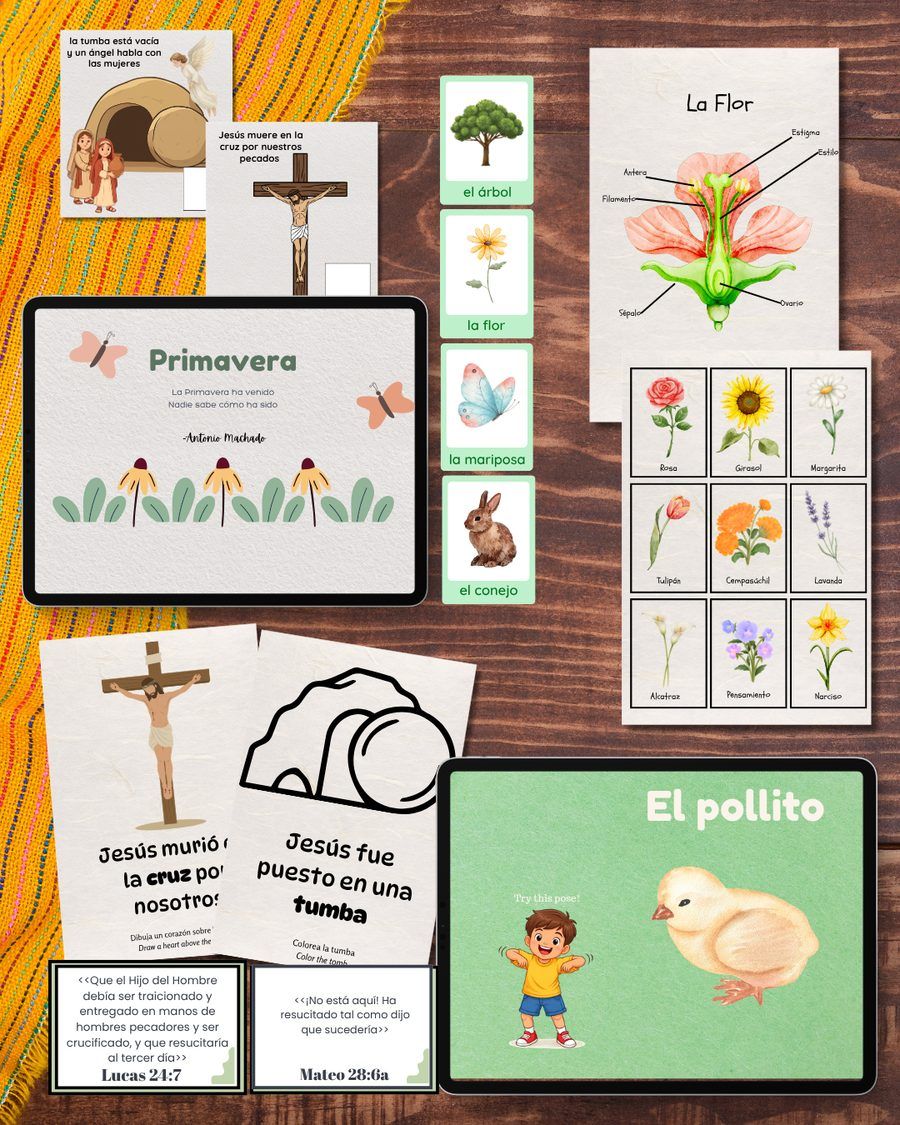 La Pascua spring and Easter unit study product photo