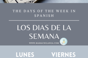 Los Días de la Semana – The Days of the Week